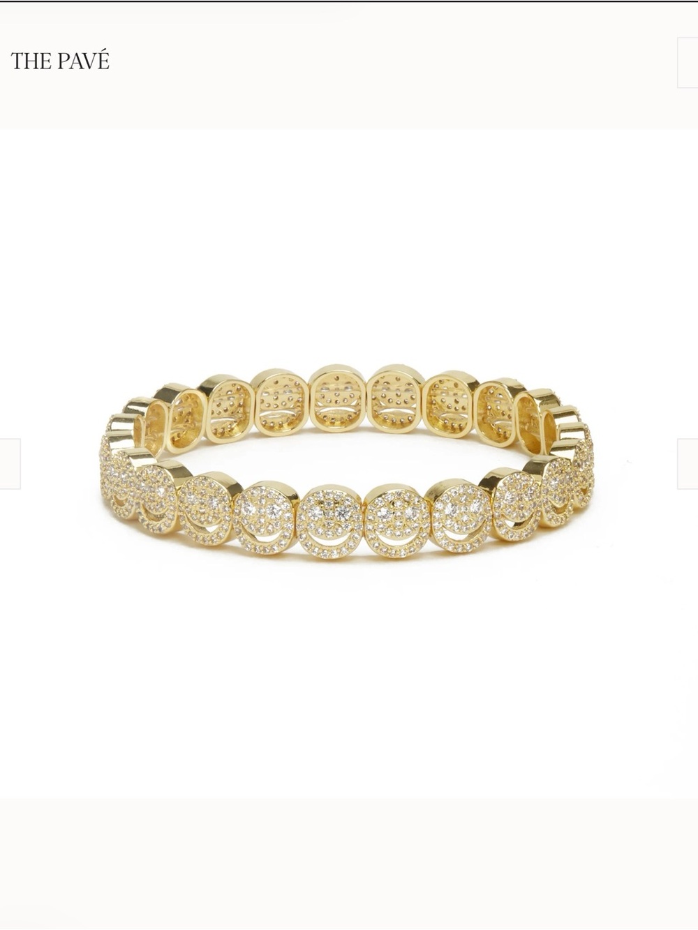 Lisa Gozlan The Pavé Smiley Face Bracelet 😊 7 inch
